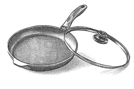 Сковорода раскраска для детей