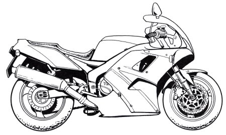 Раскраска мотоциклов Honda CBR