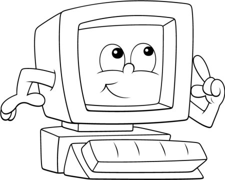 Компьютер раскраска для детей