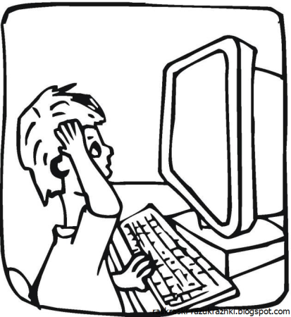 Раскраска компьютер