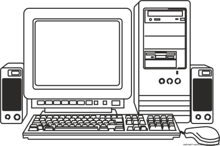Раскраска компьютер