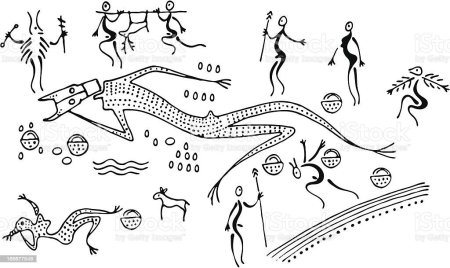 Рисунки древних людей в пещерах карандашом