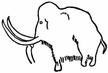 Наскальные рисунки раскраска