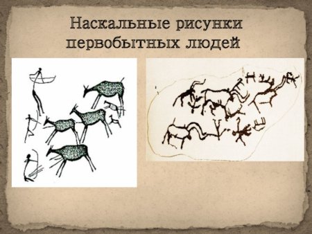 Первобытный человек рисунок