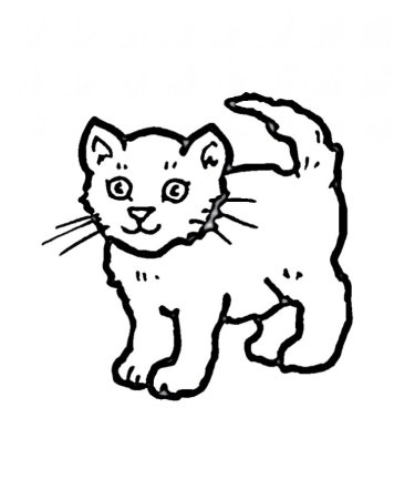 Кошки. Раскраска