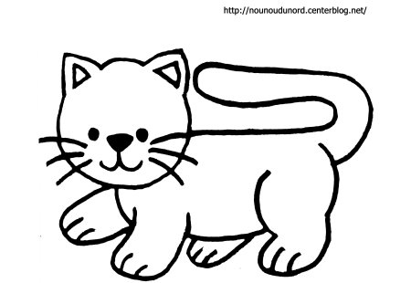 Рисунок котенка для раскрашивания