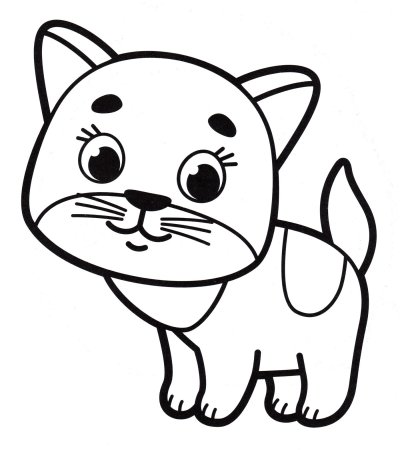 Котенок. Раскраска