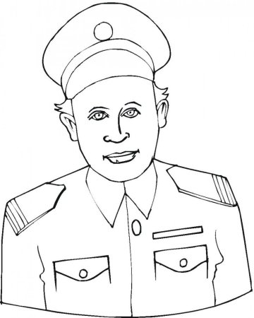 Раскраска милиционер