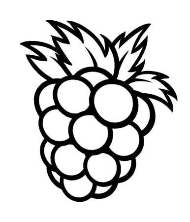 Малина раскраска для детей