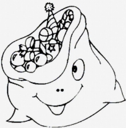 Мешок с подарками раскраска