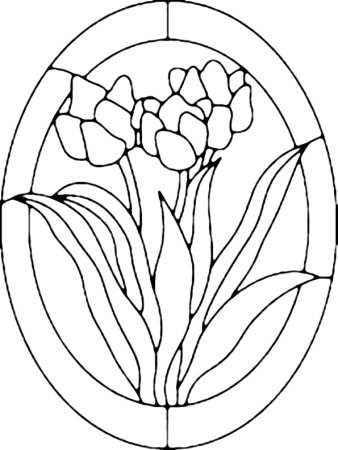 Витраж раскраска