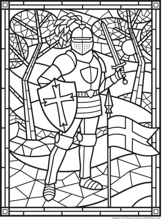 Витраж раскраска для детей