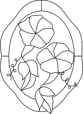 Трафарет для витража для детей