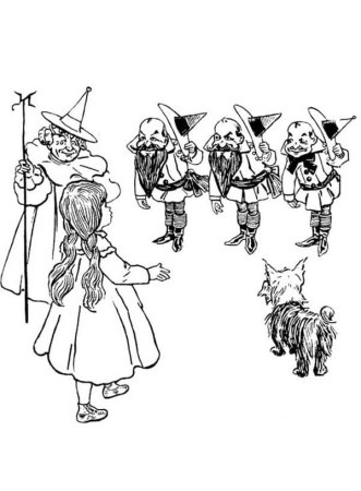 Волшебник изумрудного города Жевуны раскраска