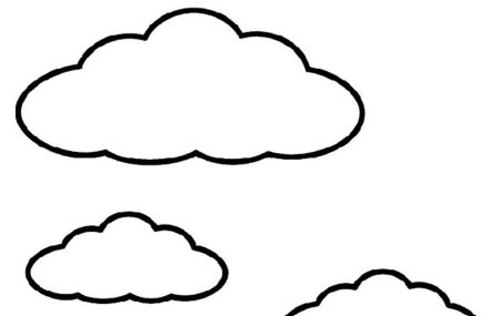 Тучка раскраска для детей