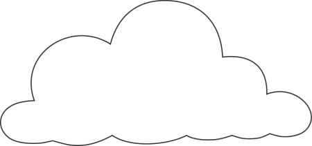Облака для раскрашивания детям
