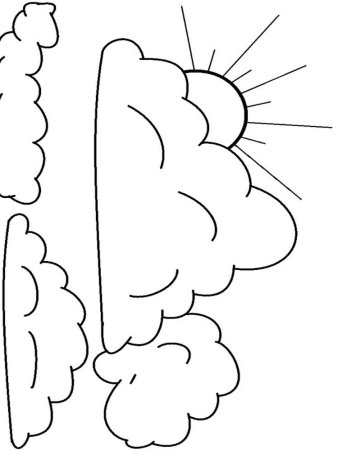 Облако раскраска