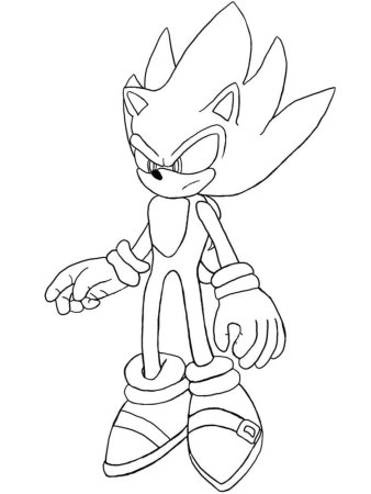 Sonic the Hedgehog раскраска