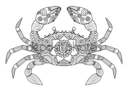 Скорпион мультяшная раскраска для детей