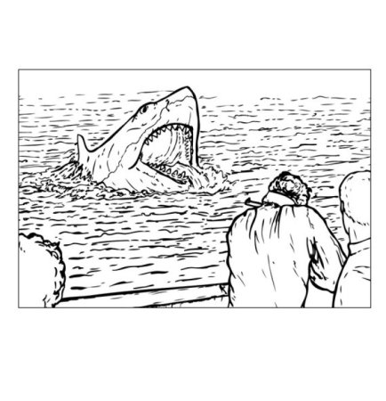 Акула карандашом