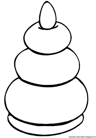 Пирамидка раскраска для детей