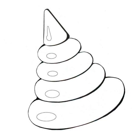 Пирамидка раскраска для детей