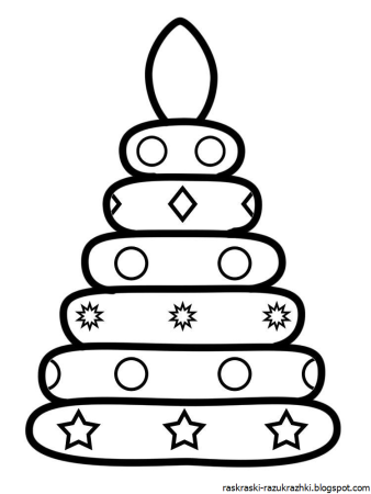 Пирамидка раскраска