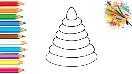 Пирамидка раскраска