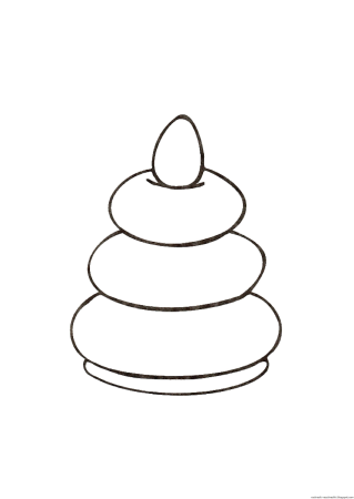 Пирамидка раскраска