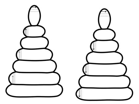 Пирамидка раскраска