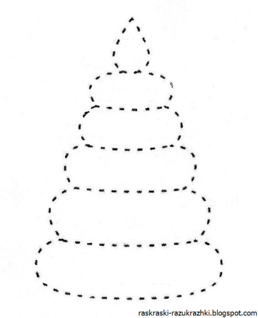 Пирамидка раскраска