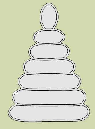 Пирамидка раскраска