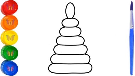 Пирамидка раскраска