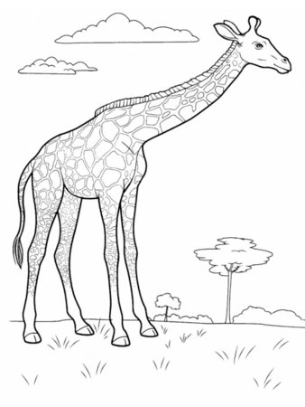 Животные Африки раскраска для детей