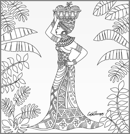 Африка раскраска для детей