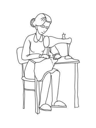 Разные профессии раскраска