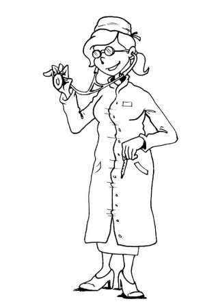 Воспитатель раскраска для детей