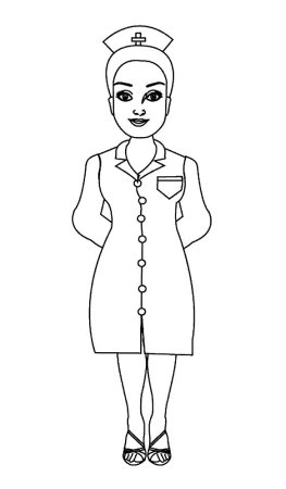 Раскраски для девочек профессии