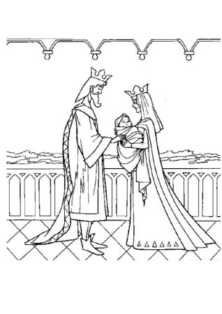 Шарль Перро спящая красавица раскраска