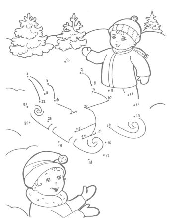 Санки раскраска для детей