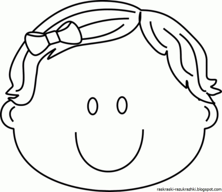 Контур лица человека