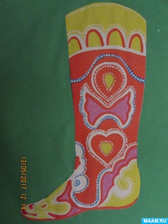 Татарский орнамент ичиги