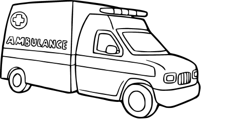 Раскраска скорая