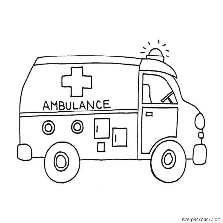 Раскраски машины экстренных служб для детей