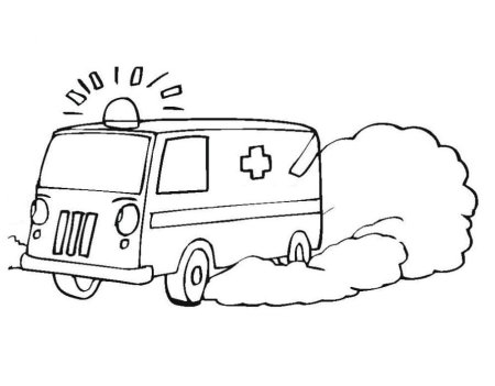 Раскраска скорая