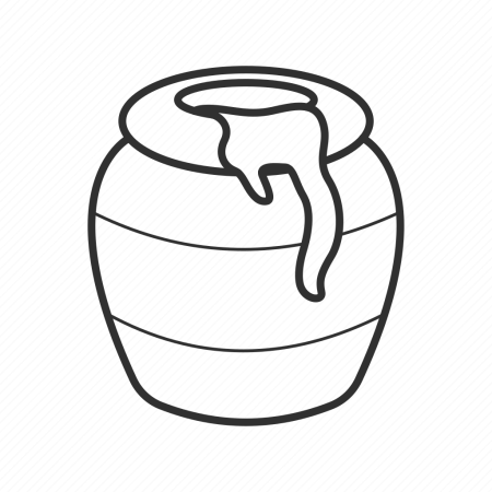 Мед раскраска