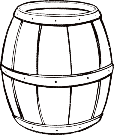 Бочка раскраска