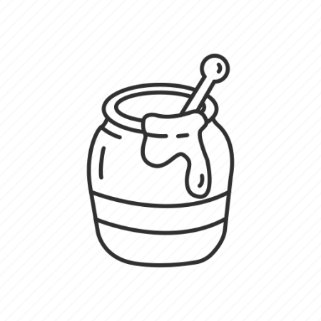 Мед раскраска