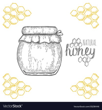 Рисунок банки меда
