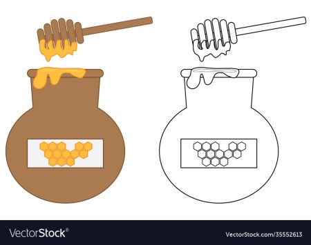 Мед для раскрашивания для дошкольников